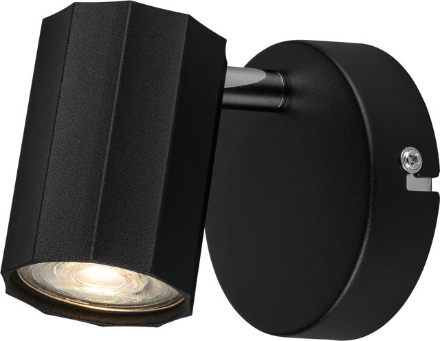 LIVARNO HOME Wand- und Deckenleuchte als neigbarer und schwenkbarer LED-Spot in Schwarz mit modernem Design und GU10-Fassung - Bild 1