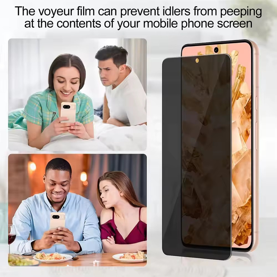 Xiaomi Anti-Spy Sichtschutz Panzerglas aus Tempereed-Glas für Redmi Note 11T Pro 4G/LTE, transparent - Bild 6