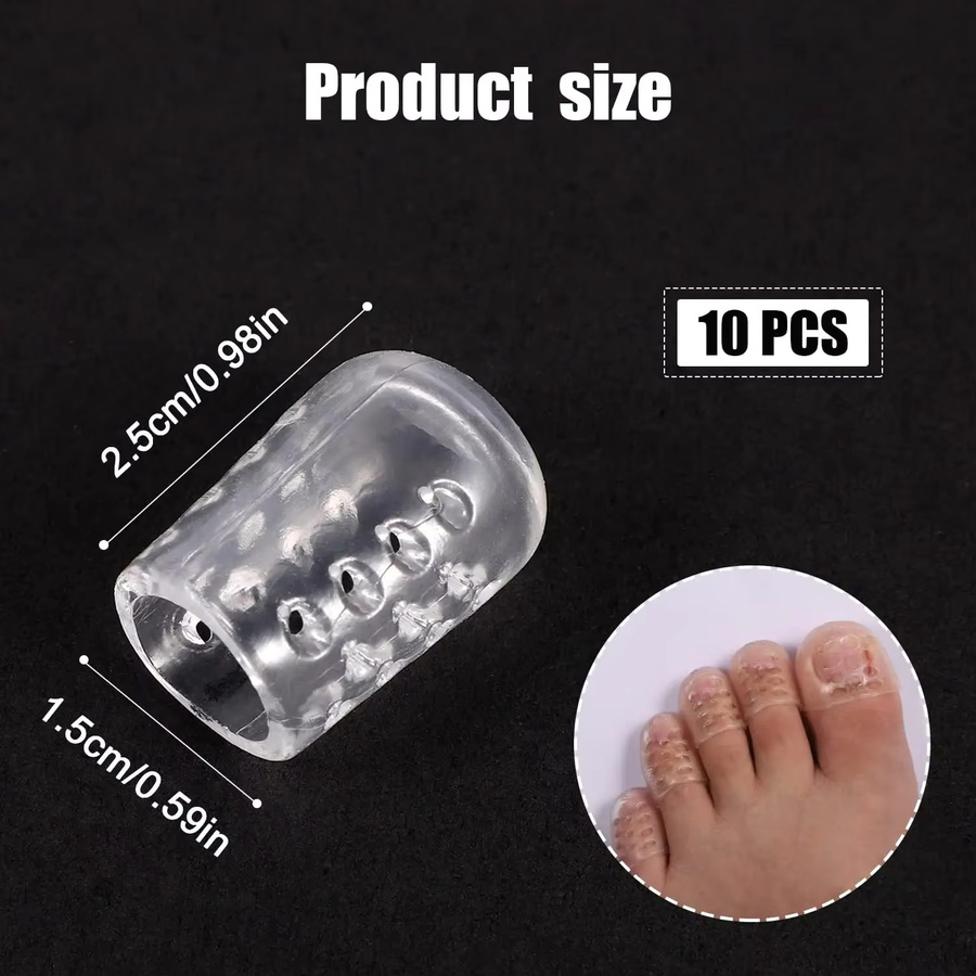 RUZOFO Zehenabdeckungen aus Gel, Damen, transparent - Bild 3