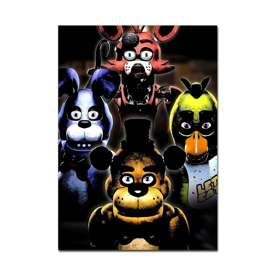 Potdemiel FNAF Film DIY Sticky Poster Wasserdichte Papier Aufkleber Multicolor - Bild 7