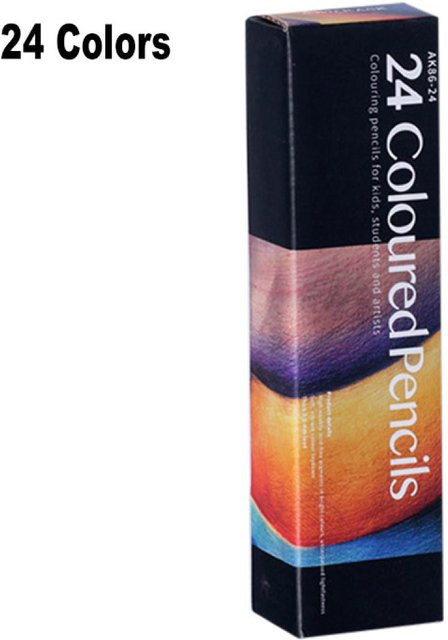 NATAWA Buntstifte Set mit 24 Farben auf Ölbasis in Schwarz und Mehrfarbig - Bild 1