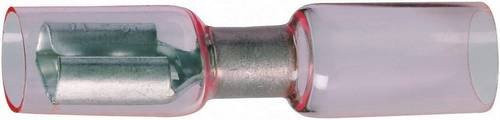 DSG Canusa Flachsteckhülse mit Schrumpfschlauch, Rot, Steckbreite: 6,3 mm, Steckdicke: 0,8 mm, 180° Vollisoliert - Bild 1