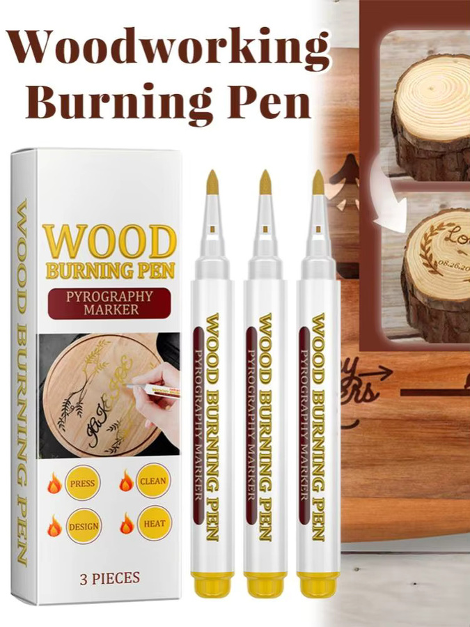 15er Set Kreative Brandstifte mit feiner Spitze für DIY Kunsthandwerk und Holzbearbeitung - Bild 4