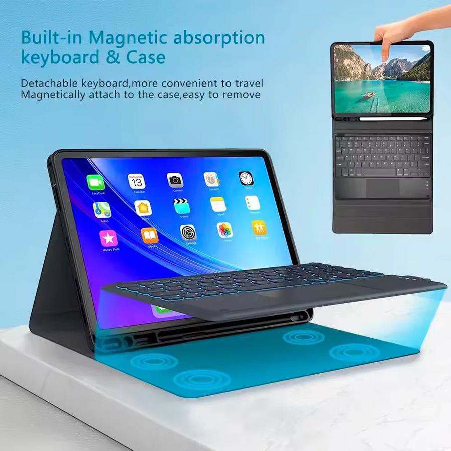 Qukam Bluetooth-Tastatur und Schutzhülle in Schwarz für iPad Pro, iPad Air und iPad Mini - Bild 2