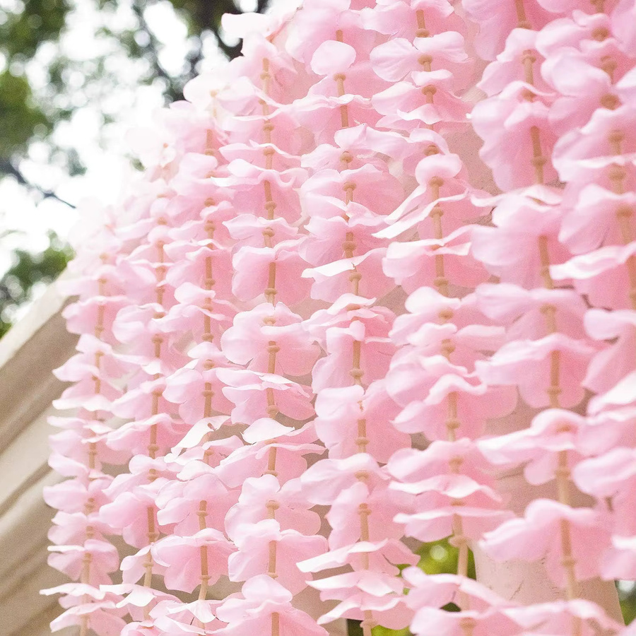 ZQCY Künstliche Kirschblüten Seidenblumen für Hochzeitskranz und Gartenbogen in Pink oder Blau - Bild 2