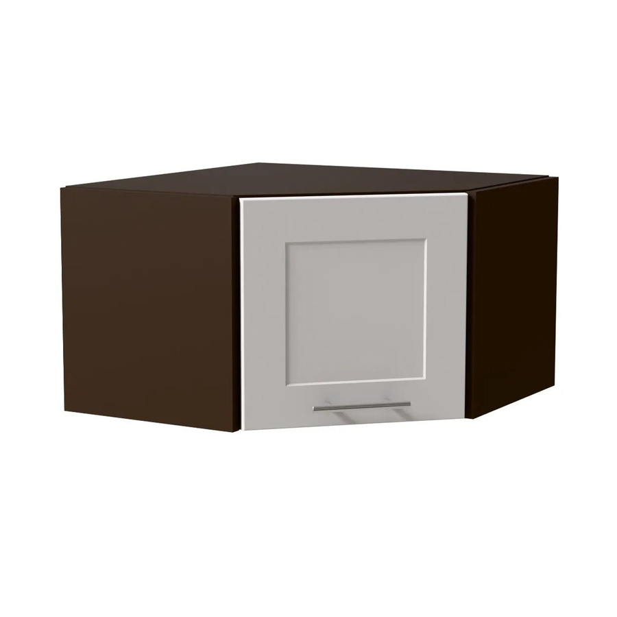 Feldmann-Wohnen Eckhängeschrank Oslo W10 Küchenschrank in Lava und Weiß Matt mit Soft-Close-Türen, B/T/H: 60 x 60 x 36 cm - Bild 2