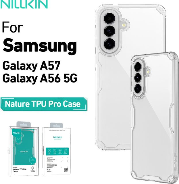 Nillkin Handyhülle für Samsung Galaxy A57 A56 5G, transparente Hybrid-Schutzhülle aus PC und TPU mit 360° Airbag-Schutz - Bild 1