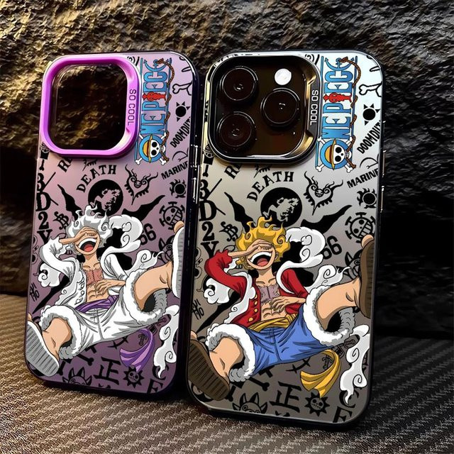 One Piece Ruffy Gear 5 Soft Cover Case für iPhone 14 15 16 17 Pro Max Plus Air 16e 11 12 13 in Multicolour - Bild 1