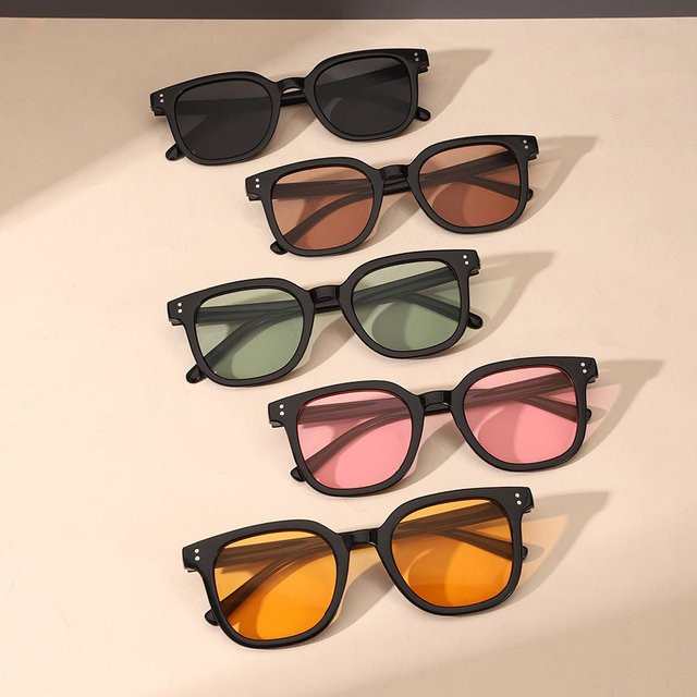 Hindfield Sonnenbrille, quadratisch, Vollrand, Kunststoff, Schwarz, Unisex - Bild 1