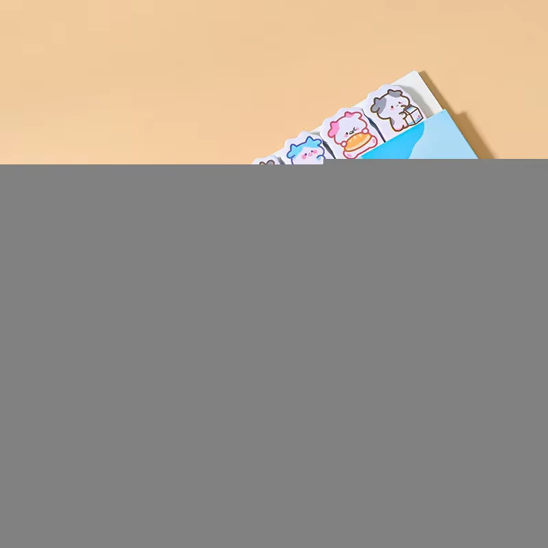 Bunte Cartoon Tier Index Aufkleber aus Papier für Notizbücher und Briefpapier - Bild 2
