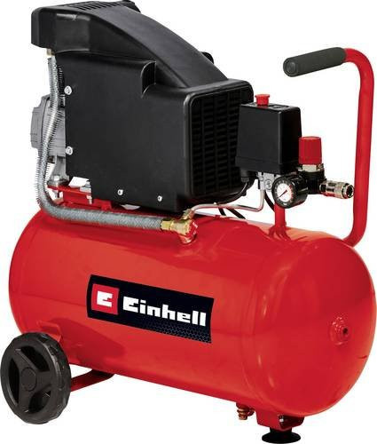 Einhell Druckluft-Kompressor TC-AC 190/24/8 in Rot mit 24 l Volumen und 8 bar Druck - Bild 1