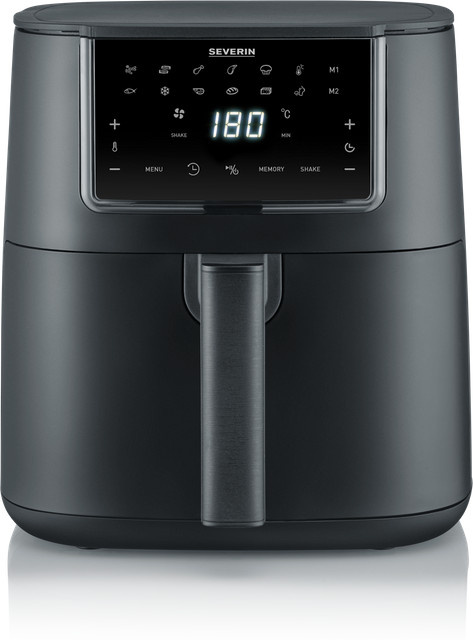 Severin FR 2462 FryLight Single XXL Heißluftfritteuse mit 7l Volumen, 1700W und Display in Schwarz - Bild 1