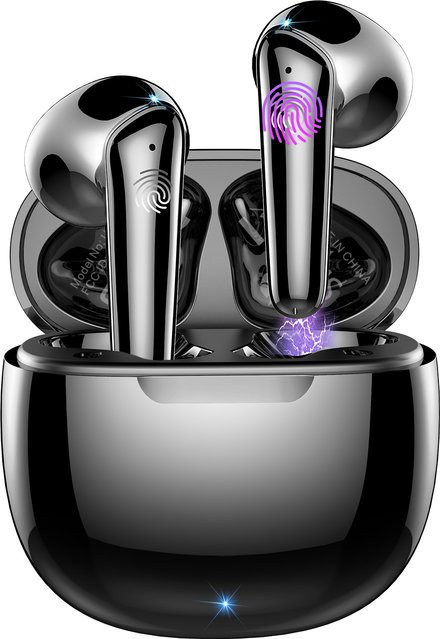 Btootos In-Ear Bluetooth 5.3 Kopfhörer in Schwarz mit HiFi-Stereo, 4 Mikrofonen und 40 Stunden Spielzeit - Bild 1