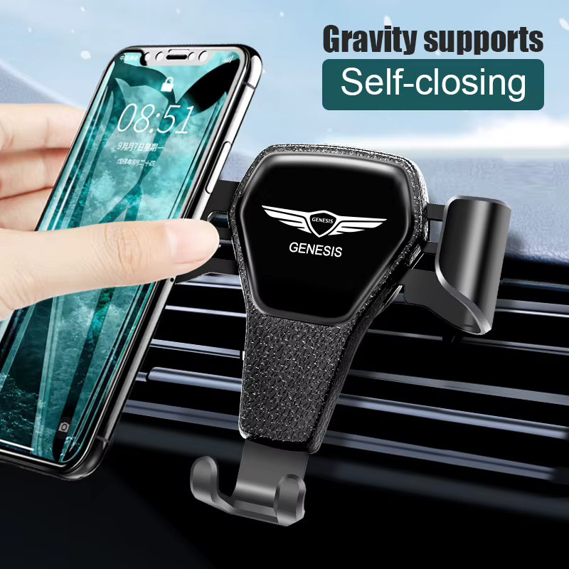 Universal-Autotelefonhalter für Genesis G80 GV70 GV80 GV60 G70 Essentia Neolun G90 GV90 in Schwarz für das Armaturenbrett - Bild 5