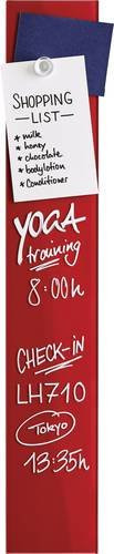 Magnetoplan Glas-Magnetboard aus ESG-Sicherheitsglas, Rot, B: 10 cm, H: 60 cm - Bild 1