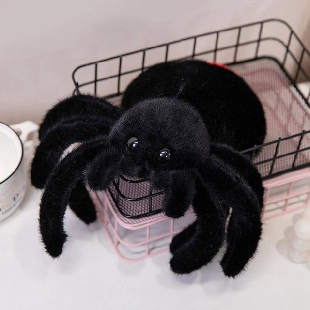 Kidsly Künstliche Spinnenpuppe, Plüschtier, Schwarz, ab 3 Jahren - Bild 1