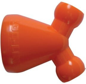 Loc-Line Y-Abzweig-Reduzierstück in Orange, Größe 1/2 auf 1/4 Zoll, 2 Stück - Bild 1