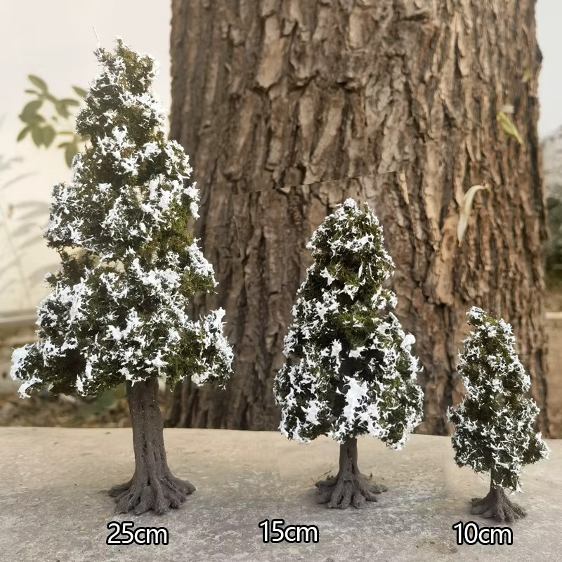 Zedernholzmodell Winterlandschaft, Sandtischmodell, aus Holz - Bild 4