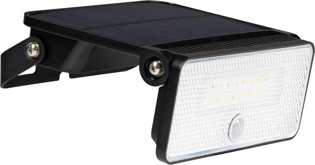 LED's Work Solar-Außenleuchte mit Bewegungssensor, 8 W, 4.000 K Kaltweiß, IP54, Schwarz - Bild 1