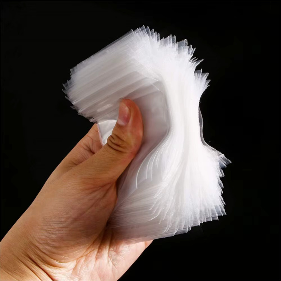 100 Stück Mini Ziplock Plastiktüten transparent wiederverschließbar für Schmuck und Kleinteile - Bild 2