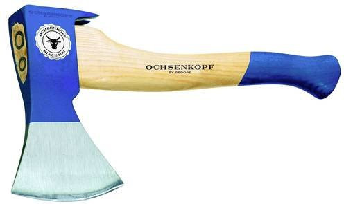 Ochsenkopf Zimmermannsbeil OX 345 mit Hickoryholz-Stiel, 2-ballig, Gewicht: 1,425 kg - Bild 1