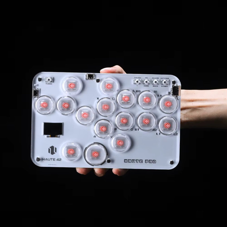 Haute42 Mini Hitbox Arcade Stick Controller für PS4, PS3, Switch und Steam zur Unterstützung von Fighting Games - Bild 2