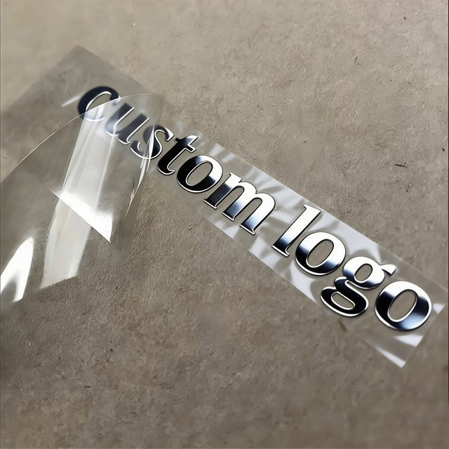 100 Stück selbstklebende UV-Drucketiketten aus transparentem Kunststoff für Flaschen, Beutel und Boxen mit individuellem Logo-Druck - Bild 1