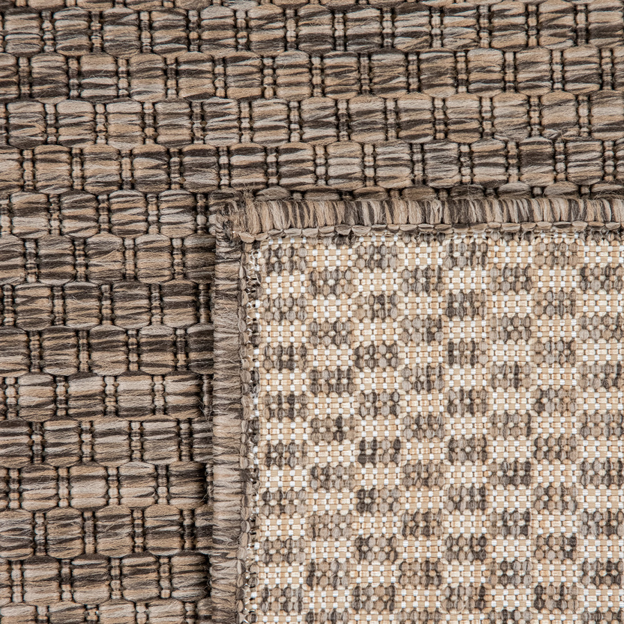 Runder In- & Outdoor-Teppich Venezia von teppich.de in Taupe, Durchmesser: 160 cm - Bild 2