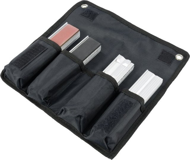 Heuer Schutzbacken Set aus Aluminium in Schwarz für 120 mm Schraubstock, 4 Stück mit Spezialmagneten (Typ N, G, F und P) - Bild 1