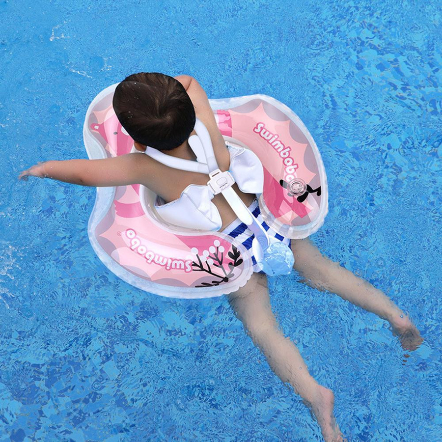 Swimbobo Baby-Pool-Schwimmer aufblasbarer Baby-Schwimmring blau 6 bis 36 Monaten - Bild 2