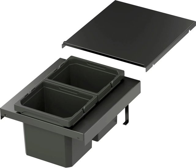 Vauth-Sagel Abfalltrennsystem Envi Flex Xs-216 in Lava mit 2x6 Behältern, Korpusbreite: 40 cm - Bild 1