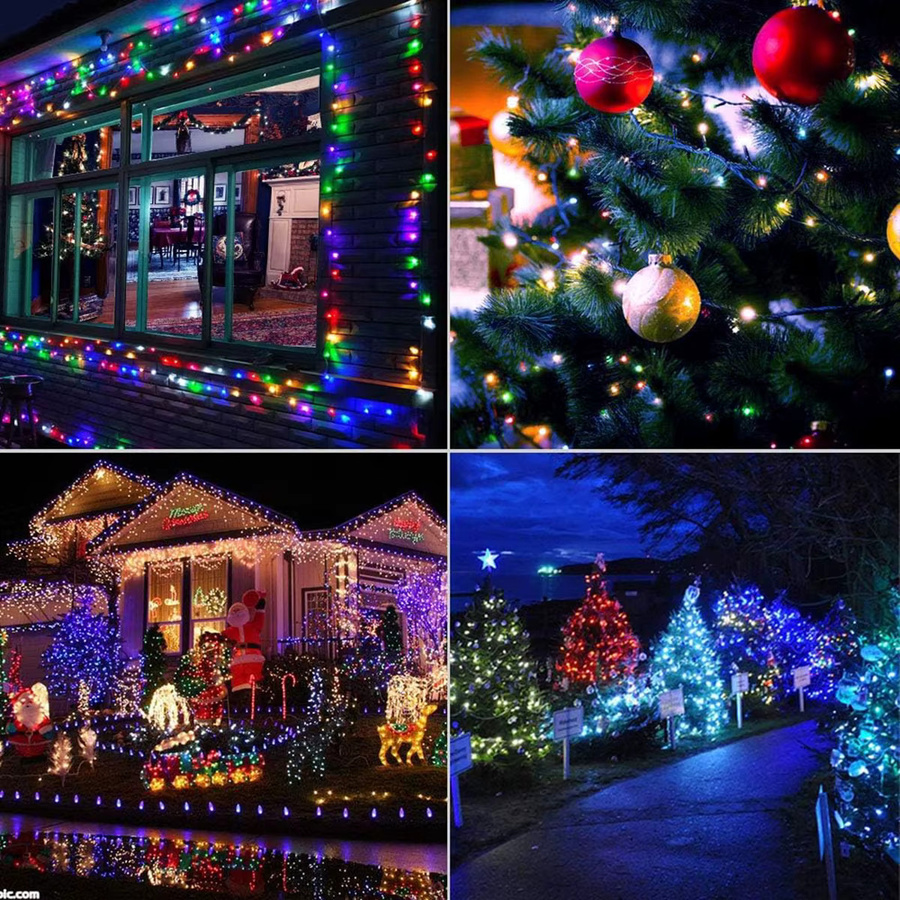 KIKIELF LED Lichterkette für Outdoor und Garten in Grün mit Draht für Weihnachten und Party - Bild 3