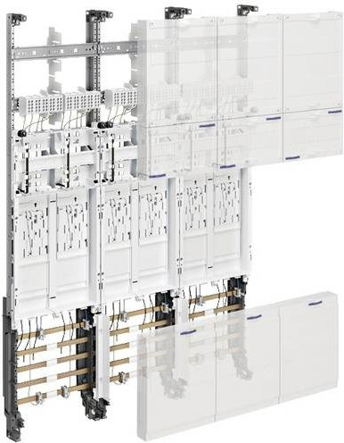 Hager ZL3EZ16N Verteilerkasten aus Stahl in Weiß B: 110,0 cm, H: 20,5 cm - Bild 1