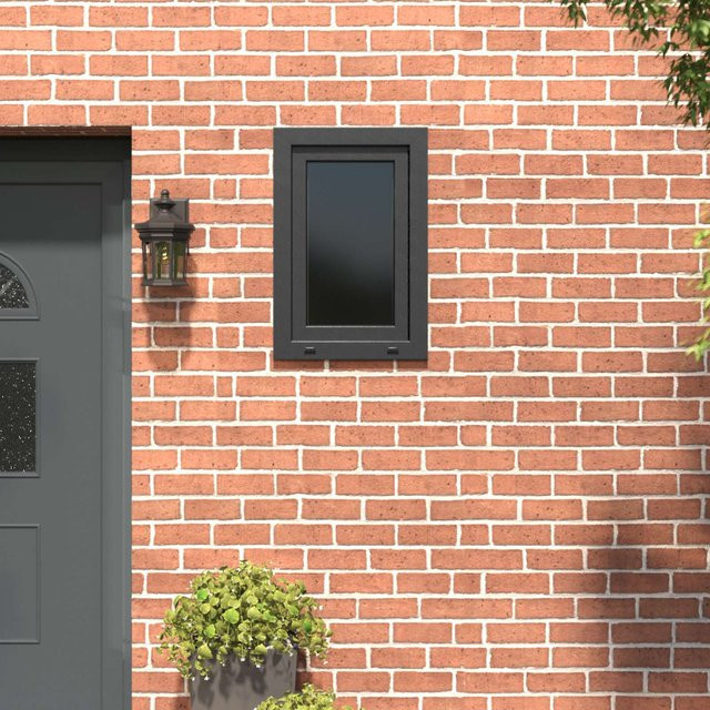 Kellerfenster RISOR von Yiwydaa aus PVC und Glas in Anthrazit, Breite: 50 cm, Höhe: 75 cm - Bild 1