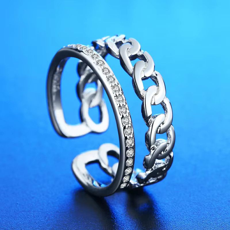 SAY Moissanit-Ring, 925 Silber, Damen - Bild 2