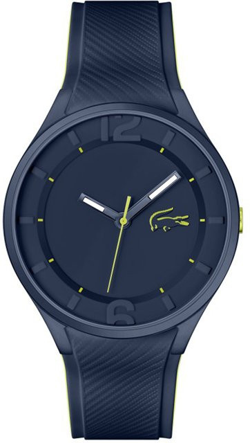 Lacoste Herrenuhr, Quarz, Edelstahl, 44 mm, Blau, Silikon, 5 ATM - Bild 1
