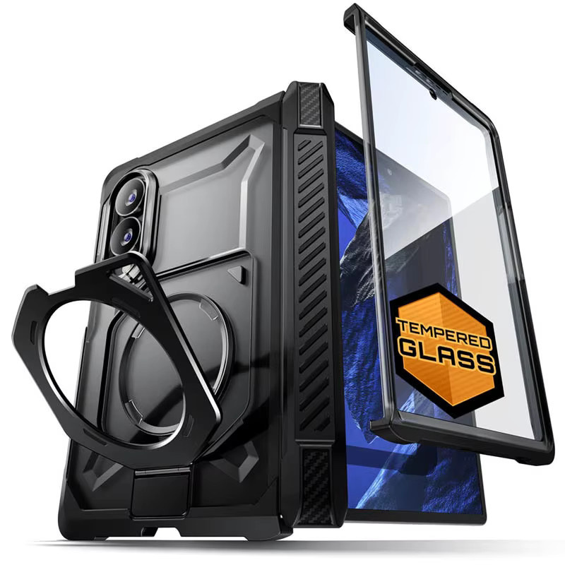 SUPCASE UB Grip Handyhülle für Samsung Galaxy Z Fold 8 in Schwarz mit integriertem Displayschutz - Bild 2