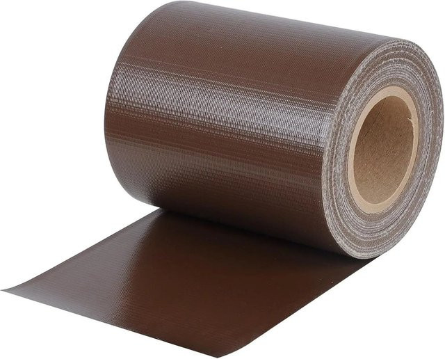 WOLTU Sichtschutzstreifen Braun mit 25 Befestigungsclips, Breite: 19 cm, Länge: 35 m - Bild 1