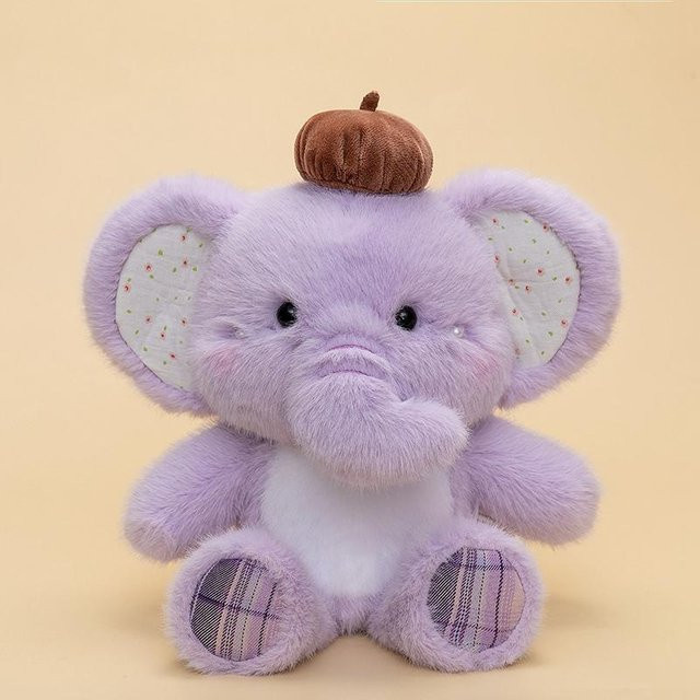 Kleiner Elefant Plüschtier, violett - Bild 1