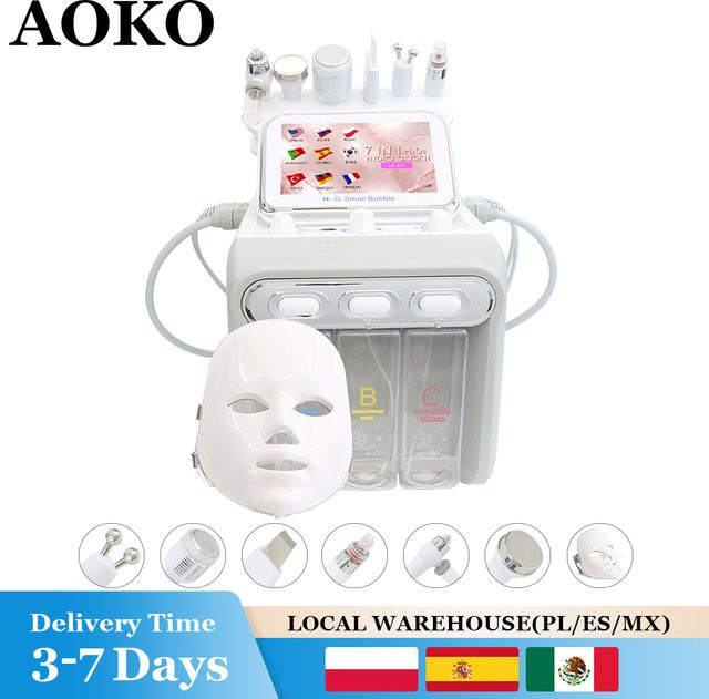 AOKO 7-in-1 H2O2 Hydro-Dermabrasions-Gesichtsgerät, Unisex - Bild 1