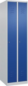 C+P Spind Classic PLUS Garderobenschrank mit 2 Abteilen, Zylinderschloss und 3 Garderobenhaken, H x B x T: 185 x 50 x 50 cm - Bild 1