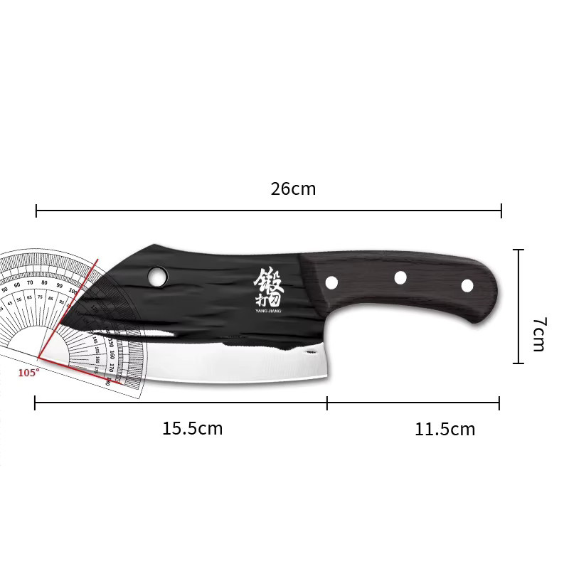 Tragbares Mini-Schneidemesser für Obst und Outdoor-Einsätze in Schwarz mit Holzgriff - Bild 5