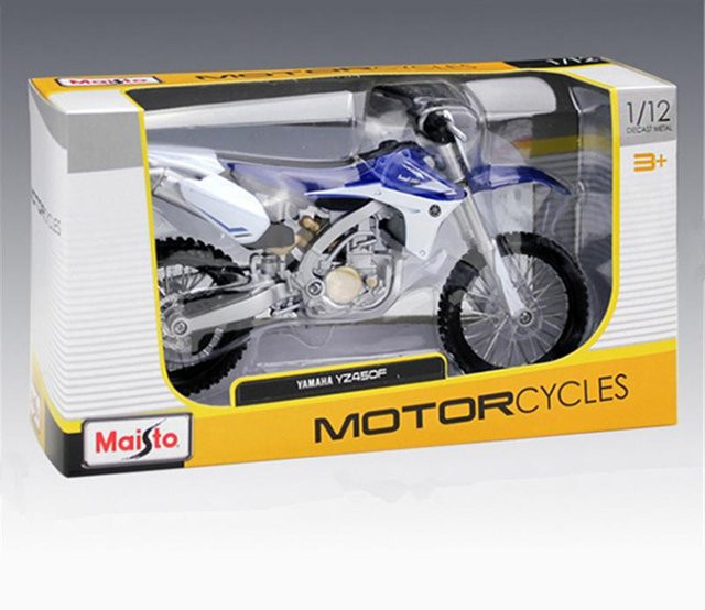 Maisto Yamaha Yz450F Rennmotorrad-Modell, 1:12, ab 3 Jahre - Bild 1