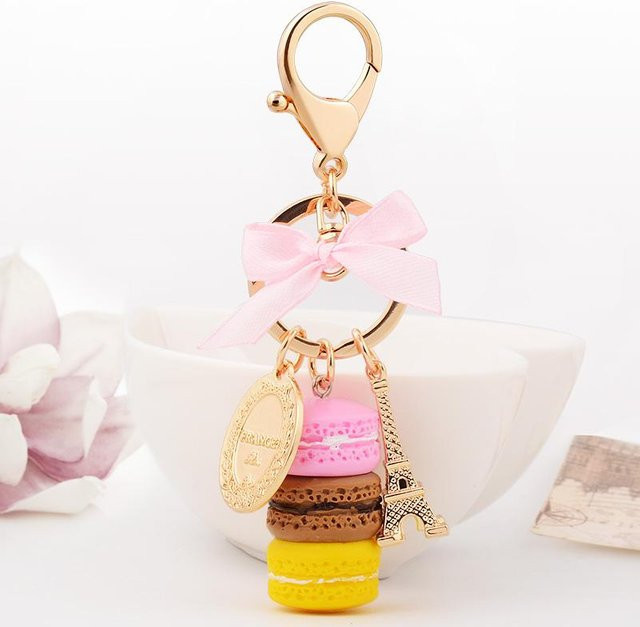 Rd lala Schlüsselanhänger Macaron Eiffelturm, beige, Damen - Bild 1
