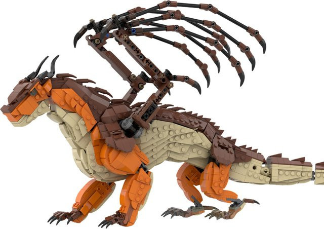 GOBRICKS Flügel des Feuers MudWing, Bausteine-Modellbausatz, ab 14 Jahren - Bild 1
