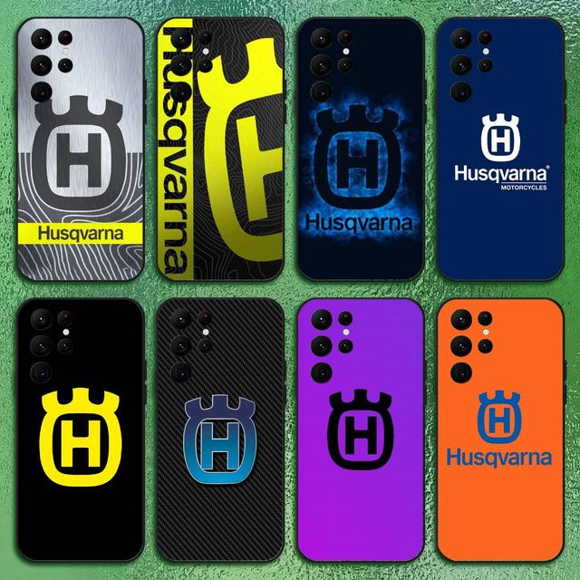 Husqvarna ES Handyhülle für Samsung Galaxy S21 S22 S23 S24 S25 FE Plus Classic in Schwarz Softshell - Bild 1