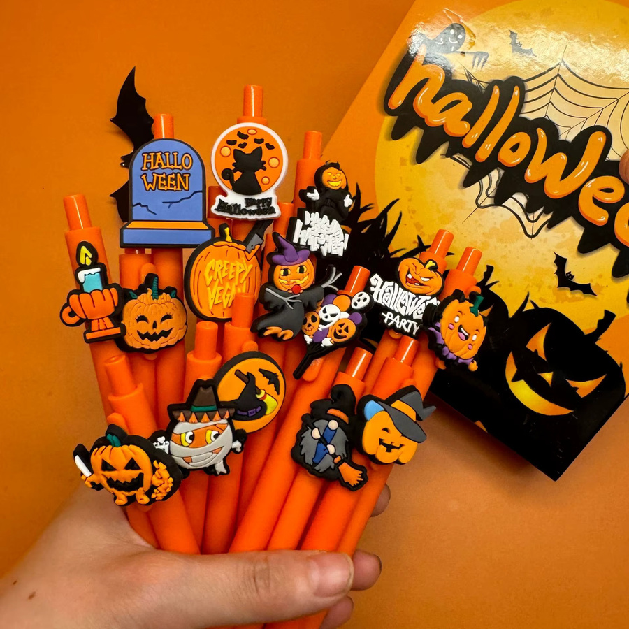 Halloween Kugelschreiber mit schwarzen Tinten in verschiedenen Designs für Büro und Schule - Bild 2