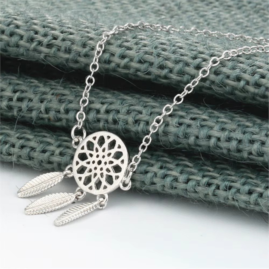 GaGa-Duck Armband, 925 Silber, Traumfänger mit Federn, Damen, ethnischen Stil - Bild 2