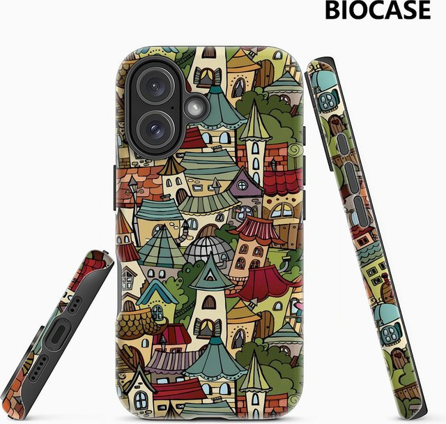 Fairy Town Robuste Magnetische Handyhülle für iPhone 17 16 15 14 13 Pro Max Plus in Multicolour - Bild 1