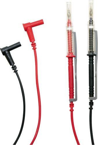 Chauvin Arnoux Messleitungs-Set mit 4mm Sicherheits-Steckern, 1.5m, Rot und Schwarz - Bild 1